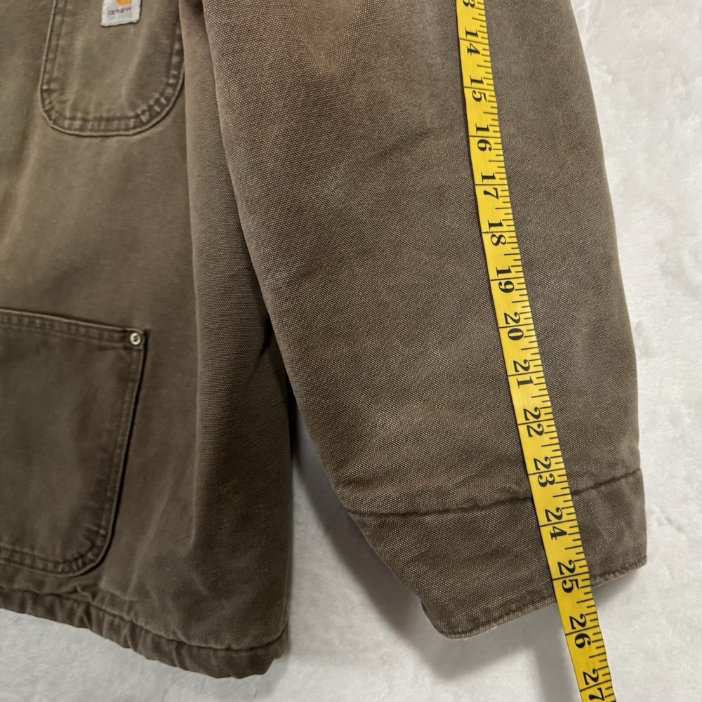 Vintage Carhartt Blanket Lined Chore Coat 2XL Brown Duck Canvas Work Jacket USA‎ - Picture 10 of 15